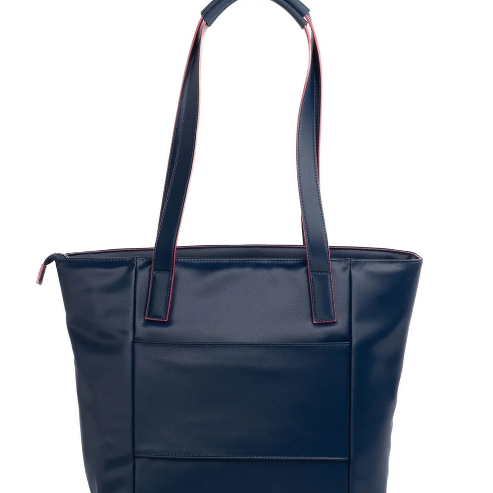 Lug Paddock Satin Luxe Vegan Leather Indigo Tote - Picture 3 of 5